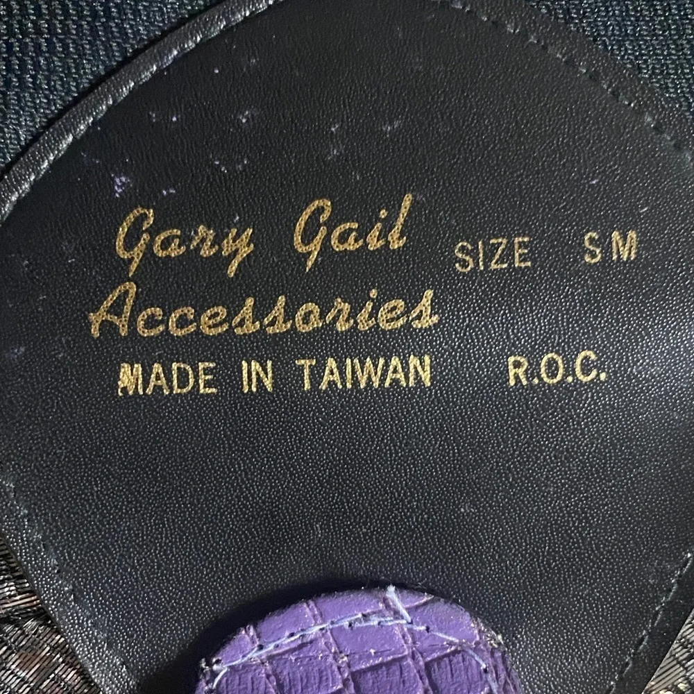 Gary Gail Belt Vintage Purple and Gold